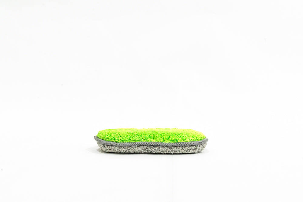 Ceramic Garage Squishy Foam Microfiber Applicator Pad Green/Gray -1- Pack Size 6 1/4 x 3 3/4 inches (1)