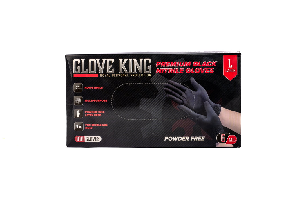 Ceramic Garage Dextatron Disposable Nitrile Gloves-Black Powder Free - Large
