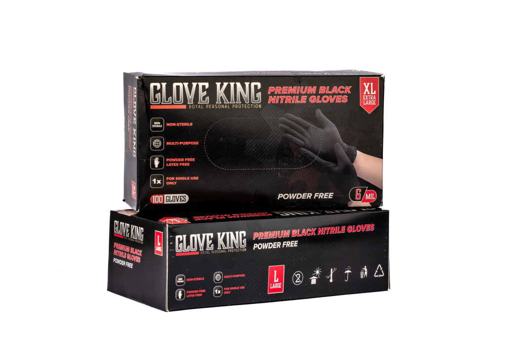Ceramic Garage Dextatron Disposable Nitrile Gloves-Black Powder Free - XL