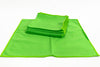 Greenies Microfiber Glass Towel 300 GSM 16 X 16 inches 10 Pack - Green