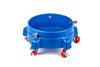 Ceramic Garage Heavy Duty Bucket Dolly with 2 inch Polyurethane Swivel Casters - Blue
