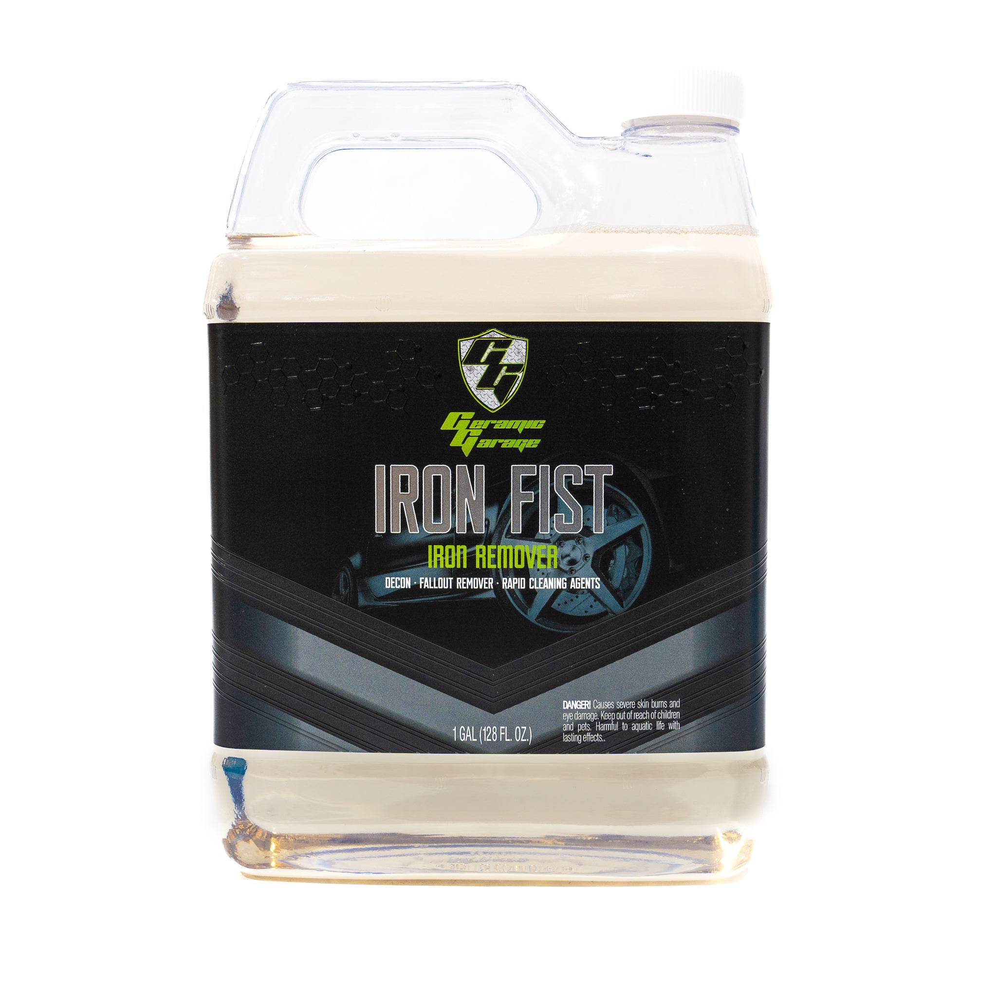 Iron Fist Iron Remover Car Detailing | Removes Brake Dust, Iron, Metal Debris, and Deposits from Paint, Chrome, Glass, Plastic, Wheels, Etc (1 Gallon)