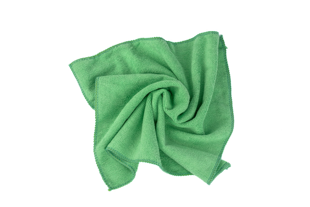 Ceramic Garage Plush Absorbent Non-Abrasive Microfiber Towel 16 x 16 inch Single - Green