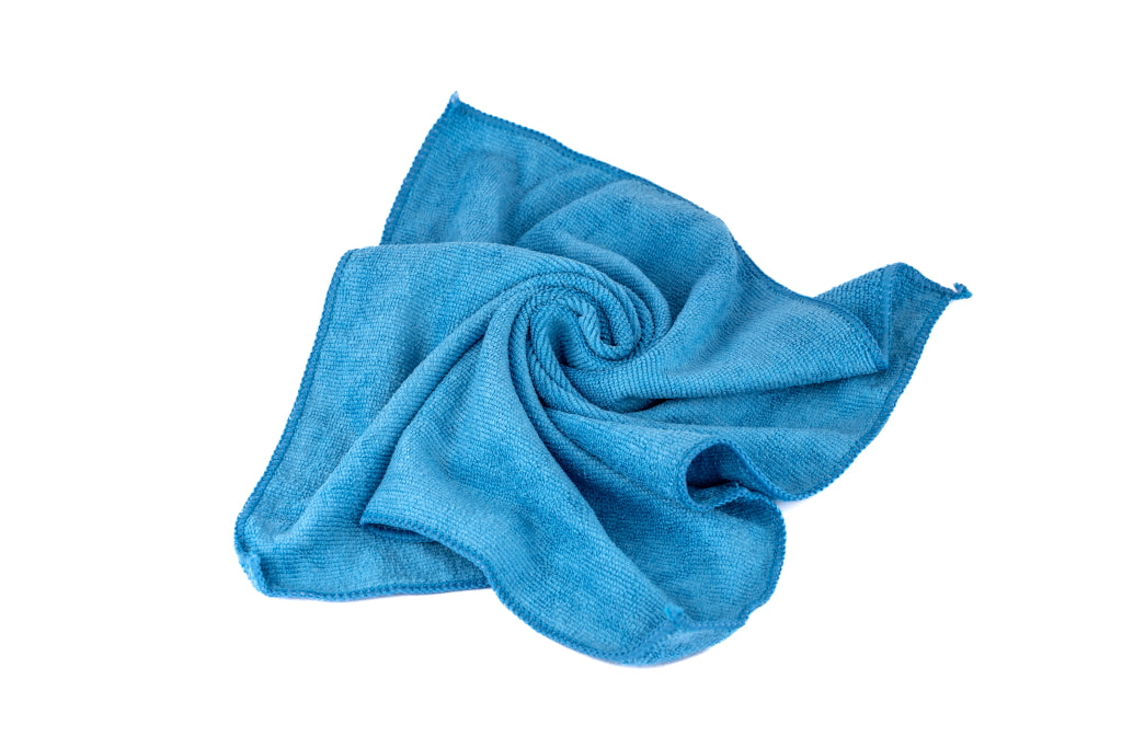 Ceramic Garage Plush Absorbent Non-Abrasive Microfiber Towel 16 x 16 inch Single - Blue