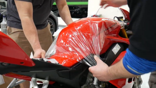 paint protection film xpel ppf ceramic garage Ducati Panigale
