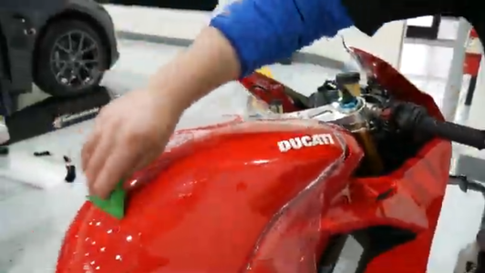 paint protection film xpel ppf ceramic garage Ducati Panigale