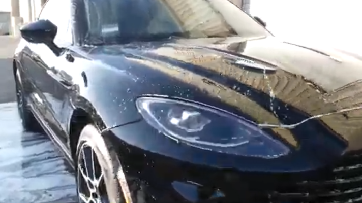washed car
